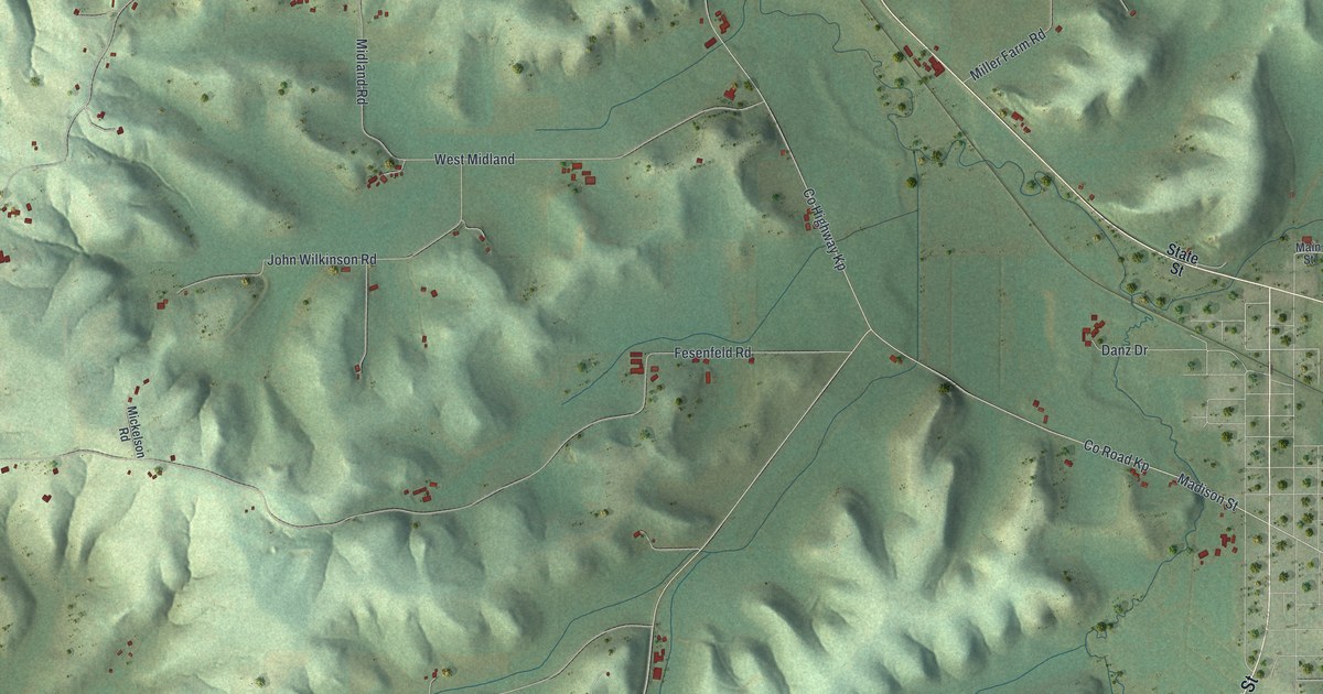 Map of Black Earth Town, Wisconsin in 2026