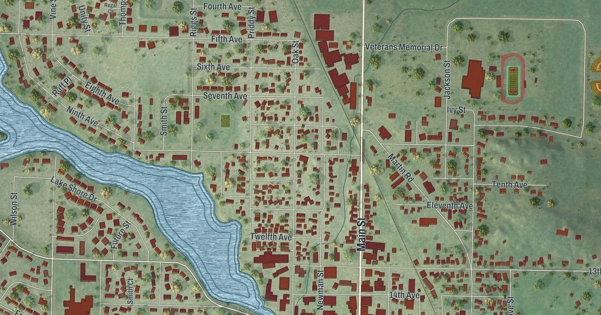 Map of Bloomer City, Wisconsin in 2026