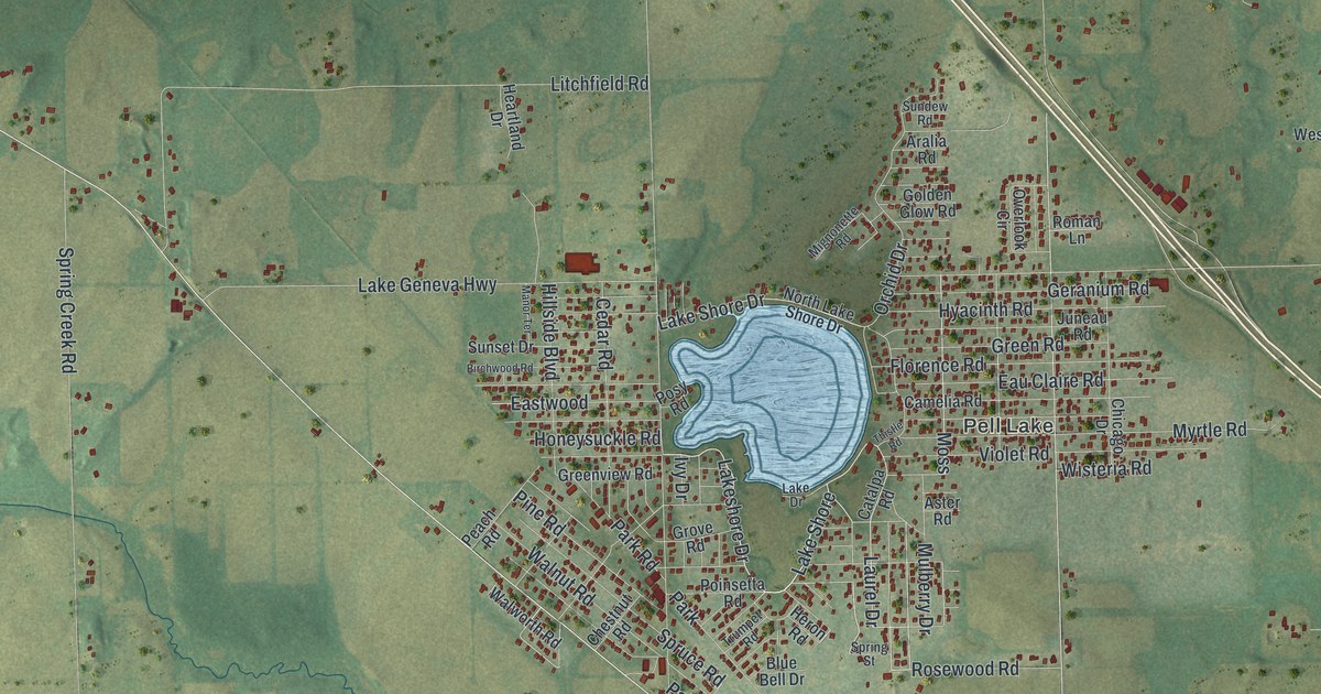 Map of Bloomfield Village, Walworth County, Wisconsin in 2026