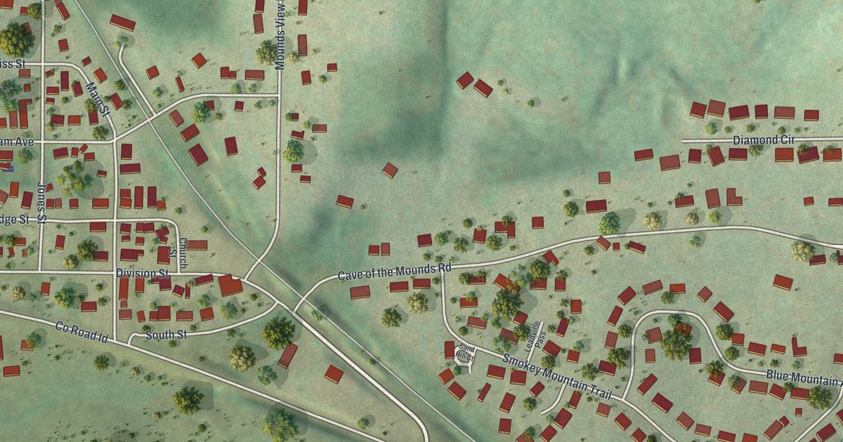 Map of Blue Mounds Village, Wisconsin in 2026