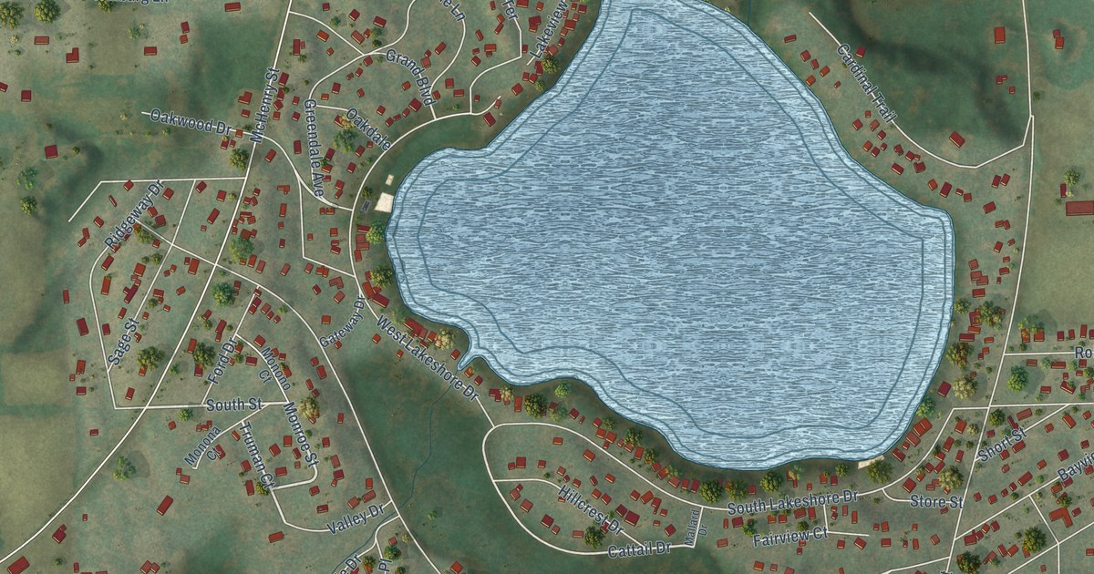 Map of Bohners Lake, Wisconsin in 2026
