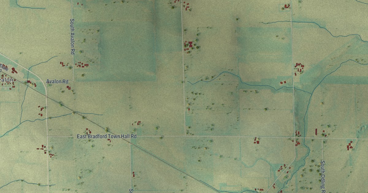 Map of Bradford, Wisconsin in 2026