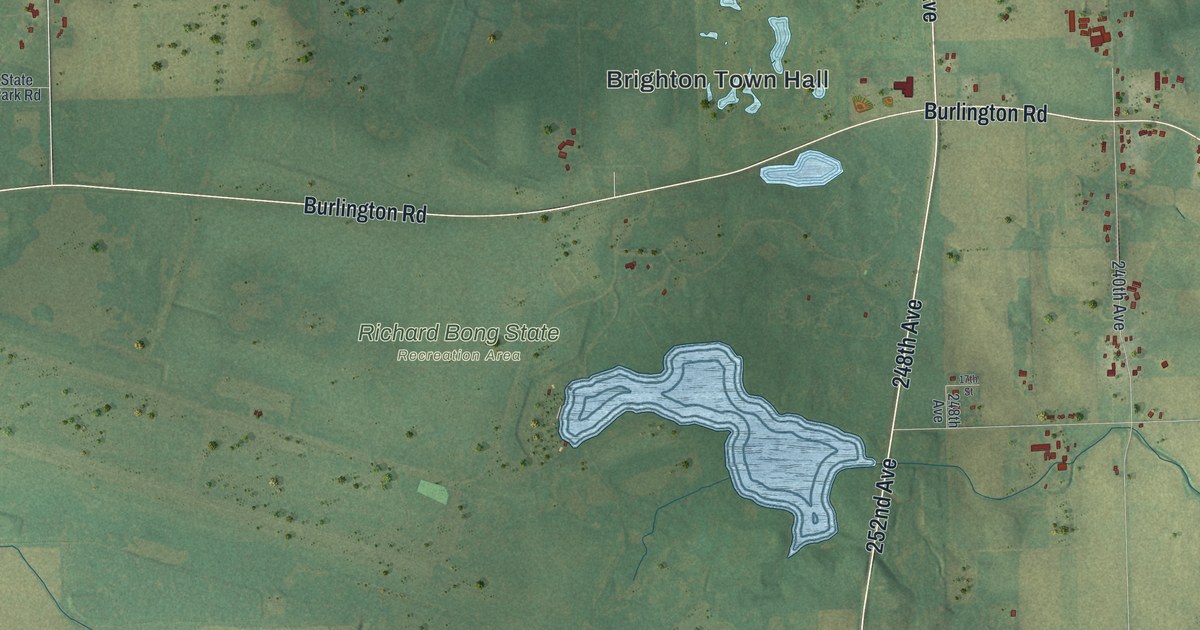 Map of Brighton, Kenosha County, Wisconsin in 2026