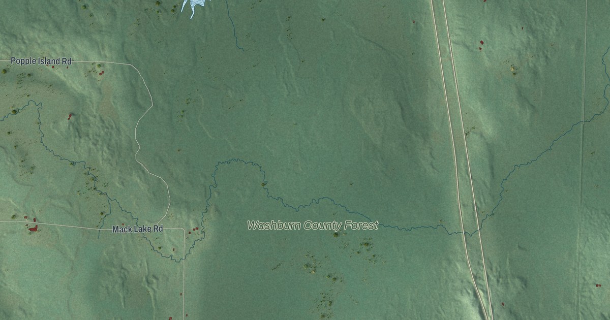 Map of Brooklyn, Washburn County, Wisconsin in 2026