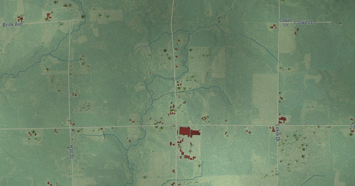 Map of Browning, Wisconsin in 2026