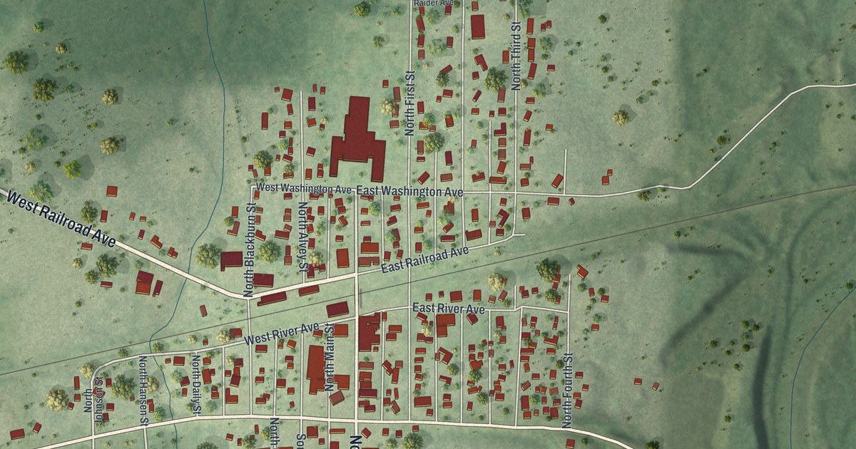 Map of Bruce, Wisconsin in 2026