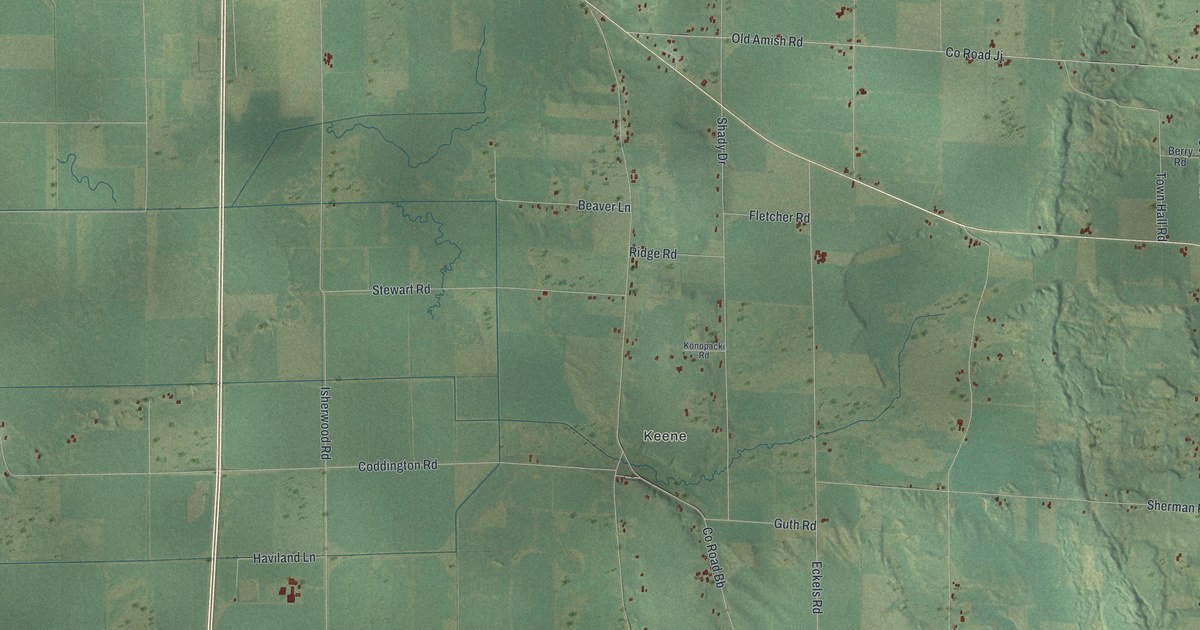 Map of Buena Vista, Portage County, Wisconsin in 2026