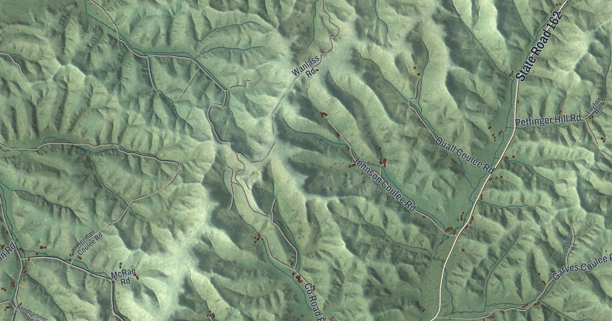 Map of Burns, Wisconsin in 2026