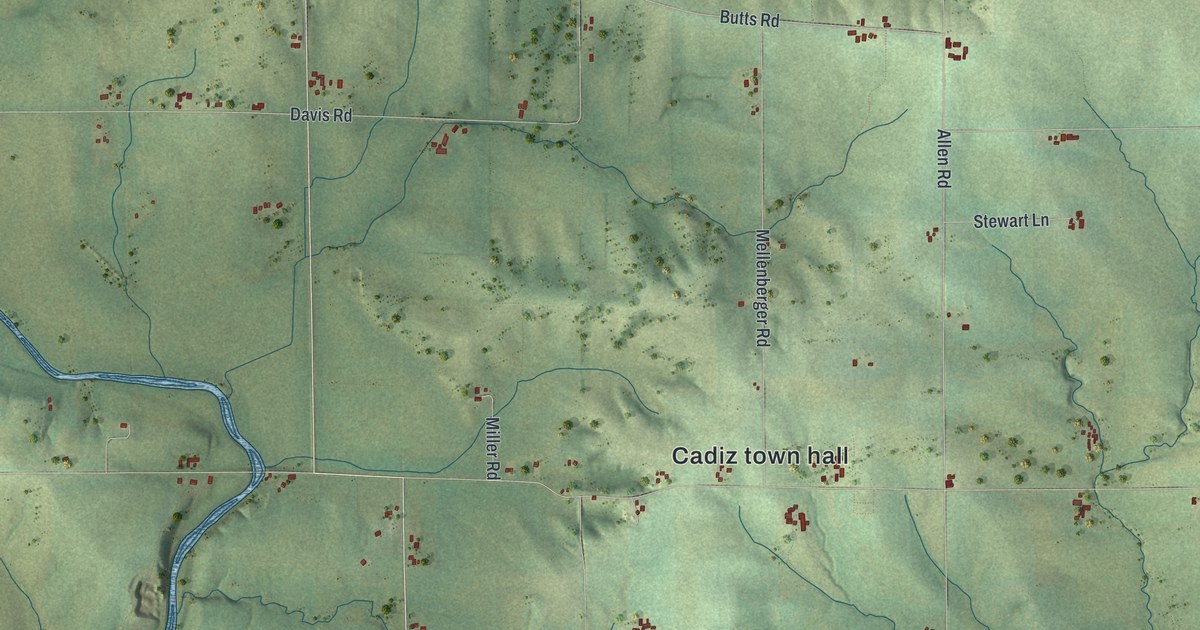 Map of Cadiz, Wisconsin in 2026
