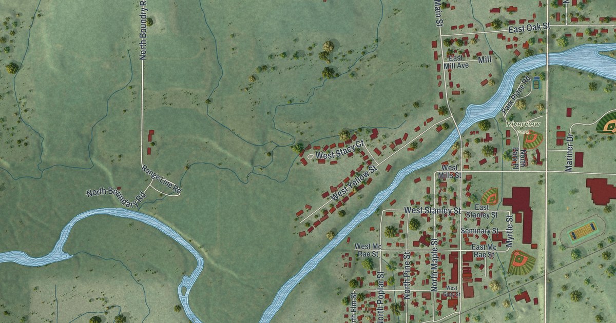 Map of Cadott, Wisconsin in 2026