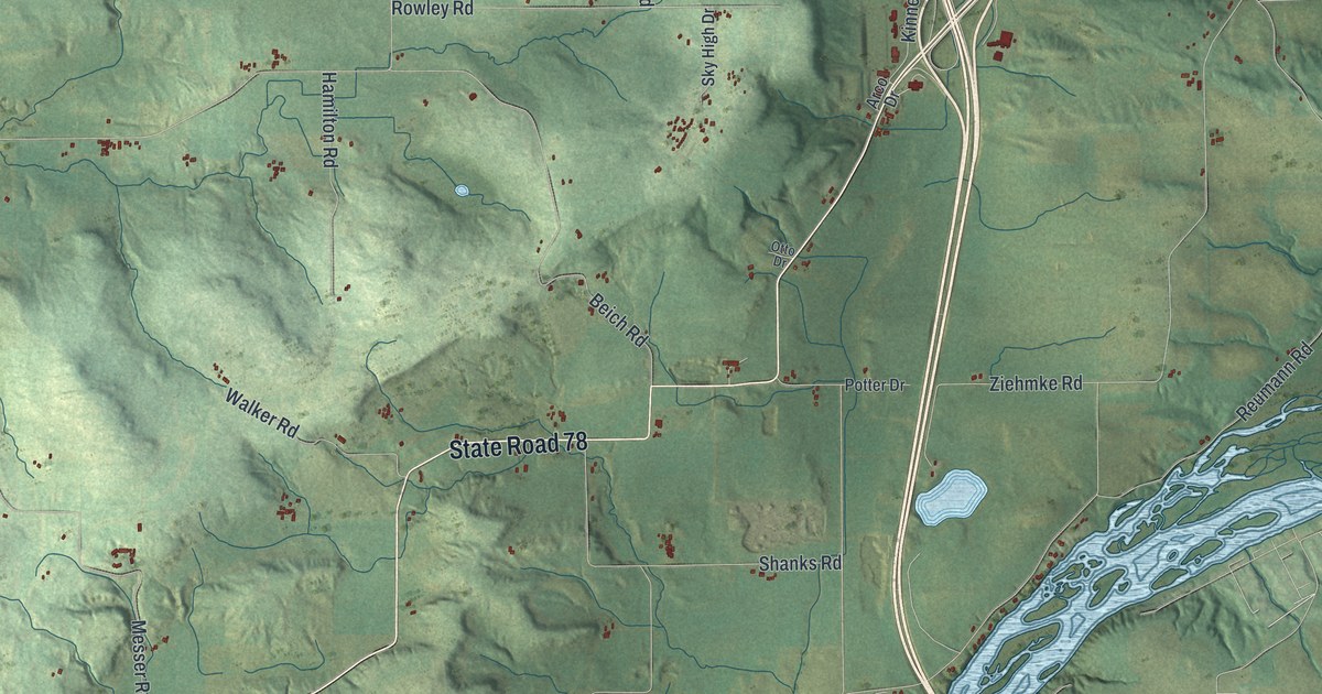 Map of Caledonia, Columbia County, Wisconsin in 2026