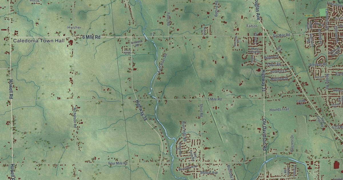 Map of Caledonia, Racine County, Wisconsin in 2026