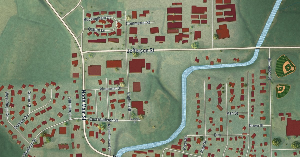 Map of Cambridge, Wisconsin in 2026