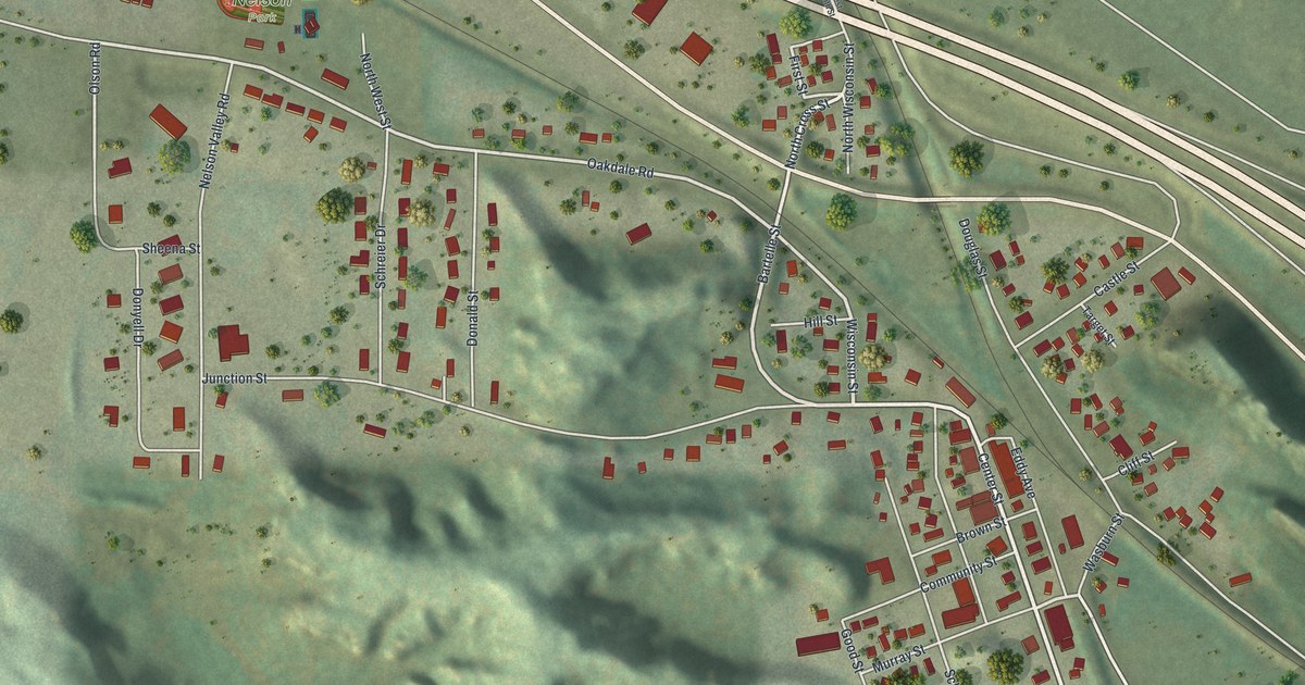 Map of Camp Douglas, Wisconsin in 2026