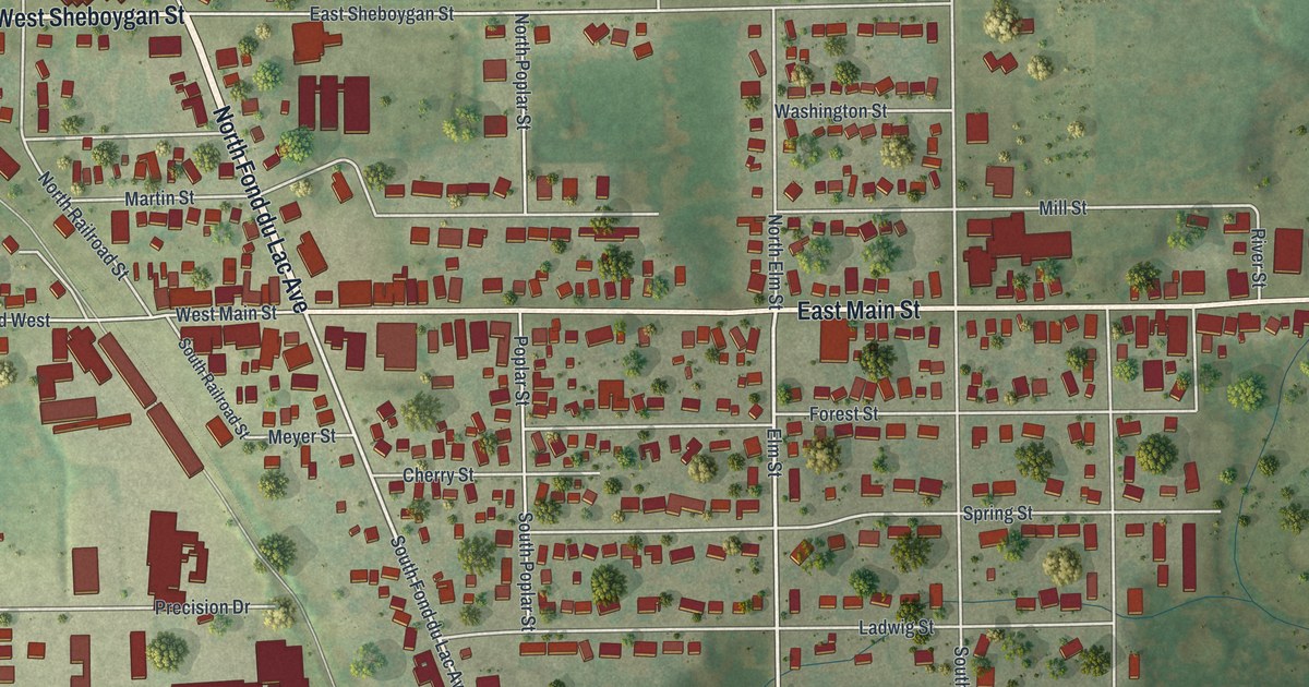 Map of Campbellsport, Wisconsin in 2026