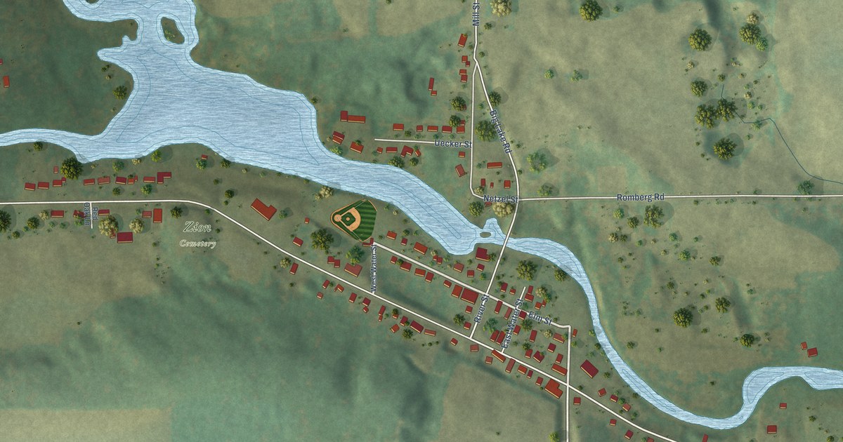 Map of Caroline, Wisconsin in 2026