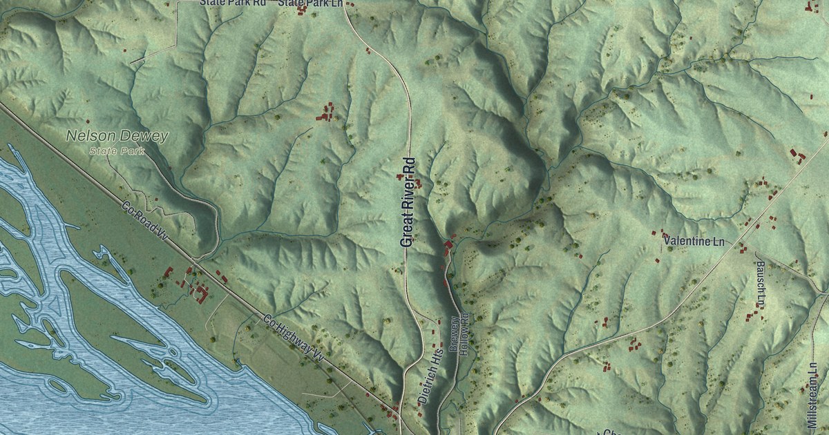 Map of Cassville Town, Wisconsin in 2026