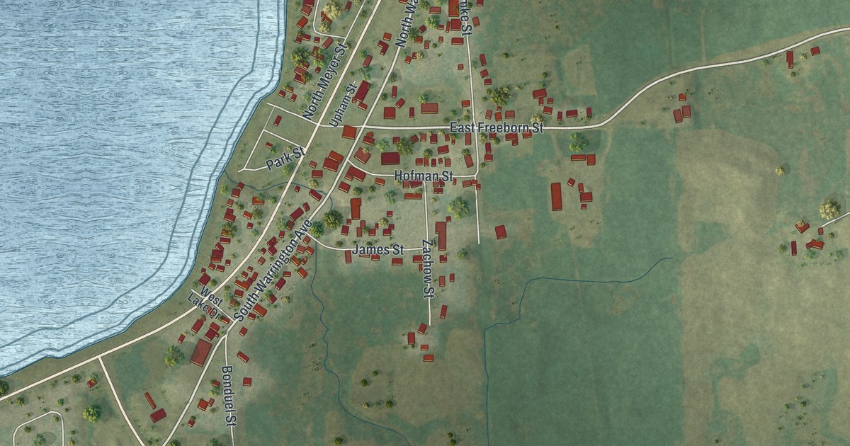 Map of Cecil, Wisconsin in 2026