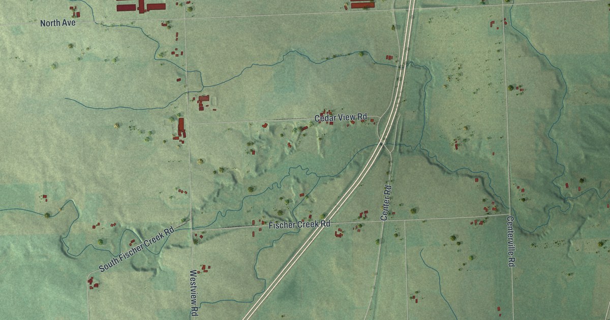 Map of Centerville, Wisconsin in 2026