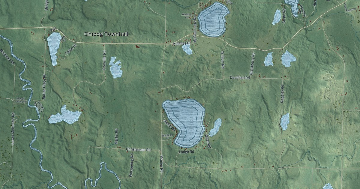 Map of Chicog, Wisconsin in 2026