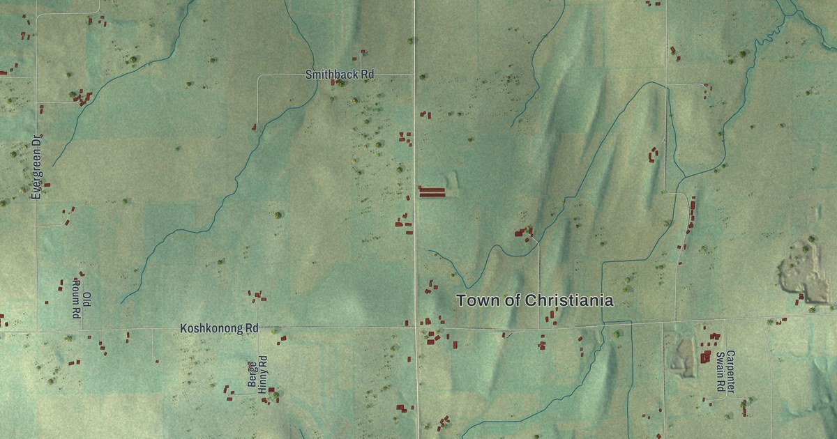 Map of Christiana, Dane County, Wisconsin in 2026