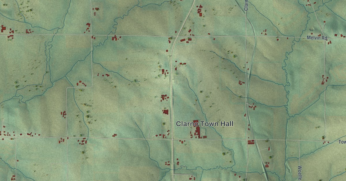 Map of Clarno, Wisconsin in 2026