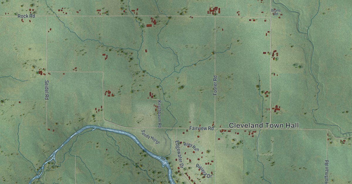 Map of Cleveland, Marathon County, Wisconsin in 2026