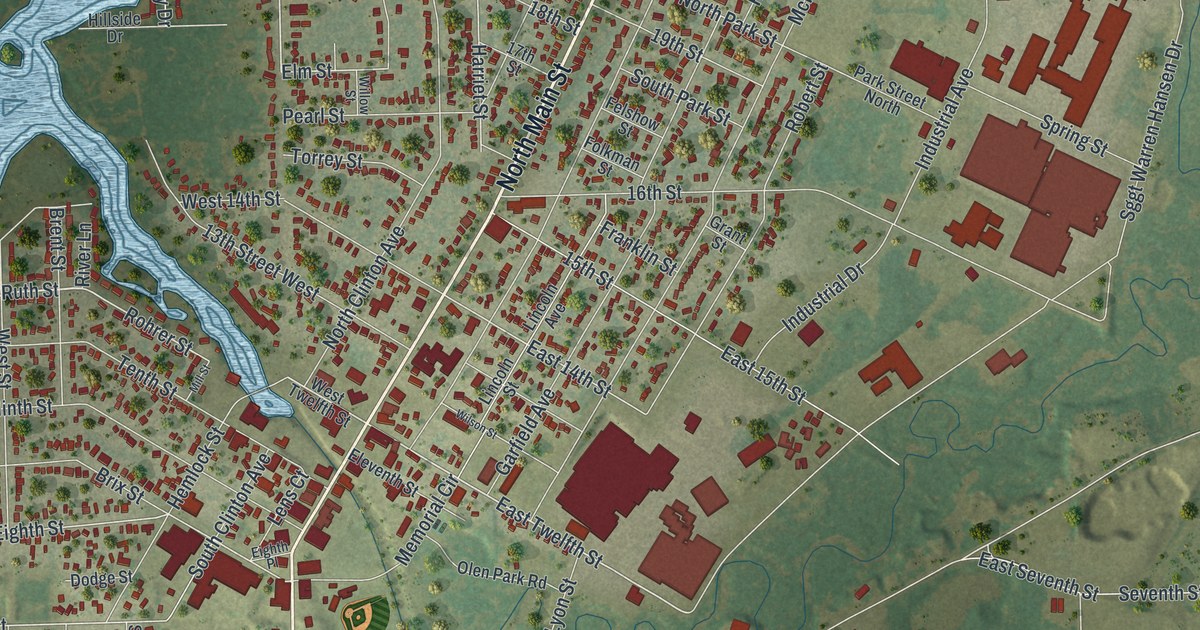 Map of Clintonville, Wisconsin in 2026
