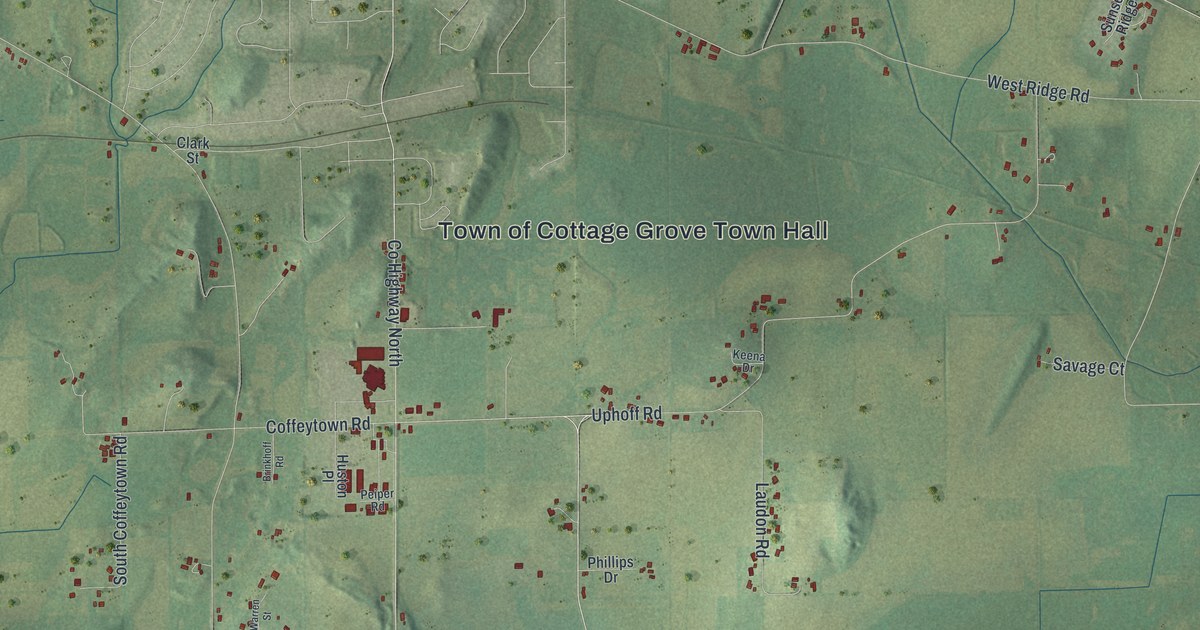Map of Cottage Grove Town, Wisconsin in 2026