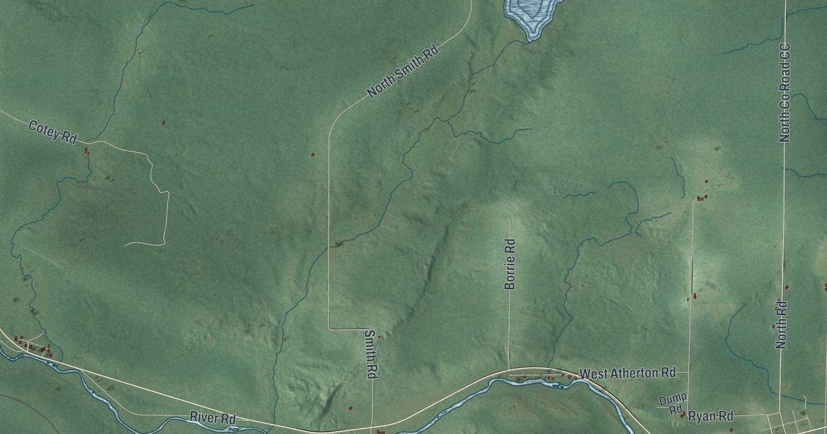 Map of Couderay Town, Wisconsin in 2026