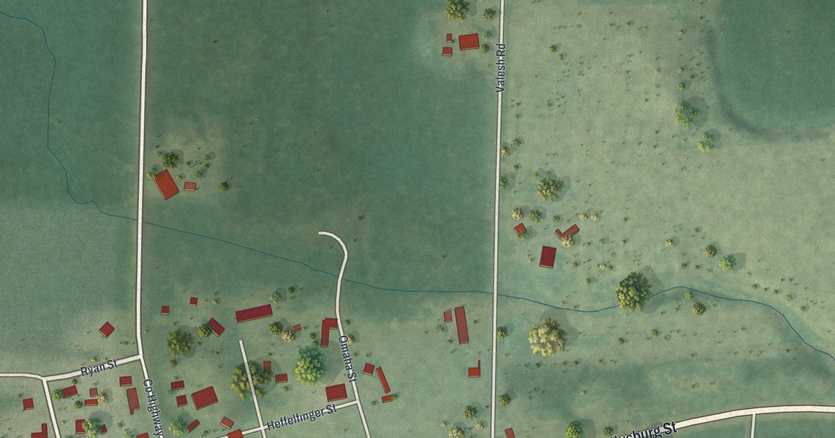 Map of Couderay Village, Wisconsin in 2026