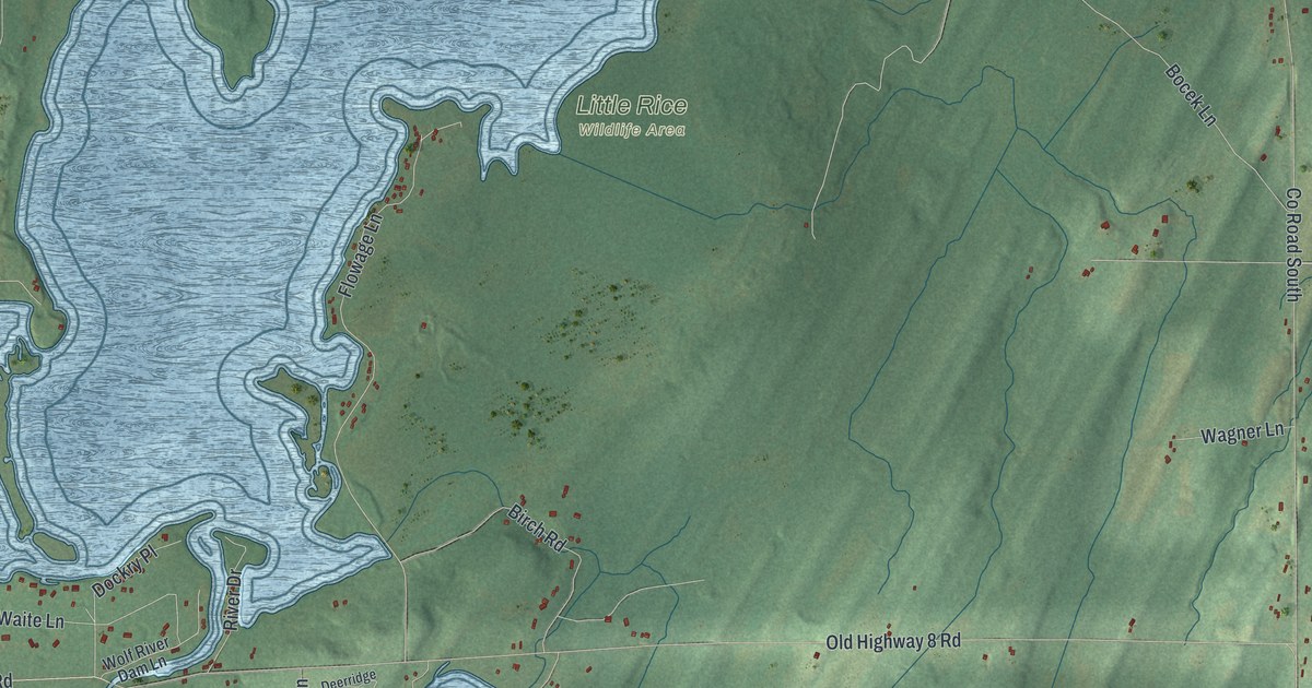 Map of Crandon Town, Wisconsin in 2026