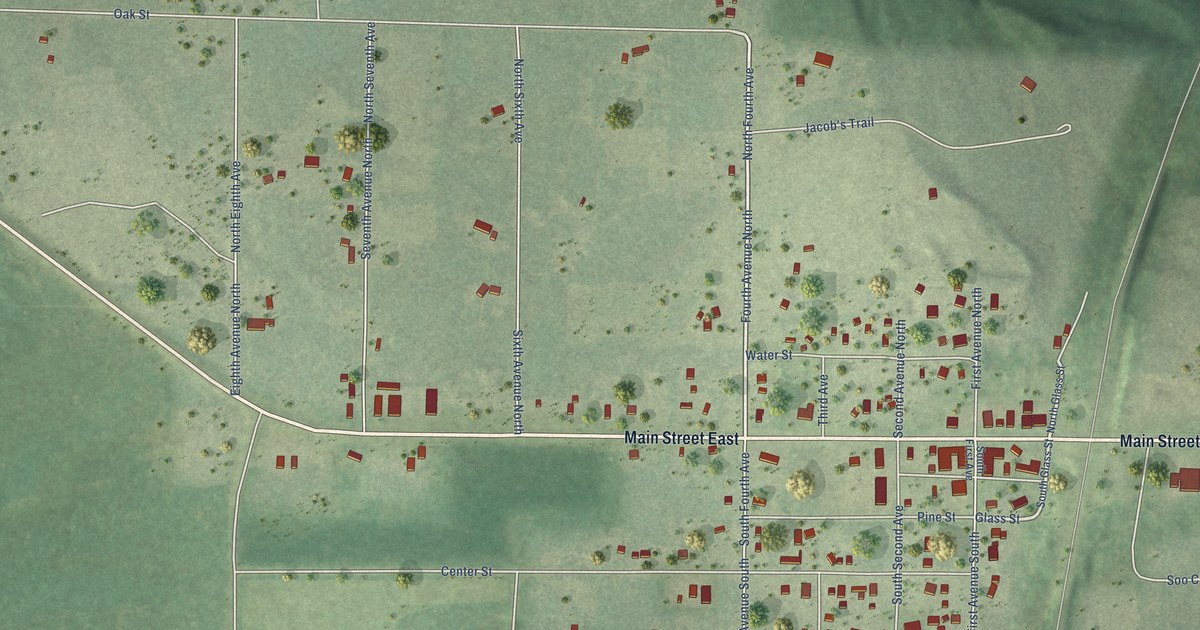 Map of Danbury, Wisconsin in 2026