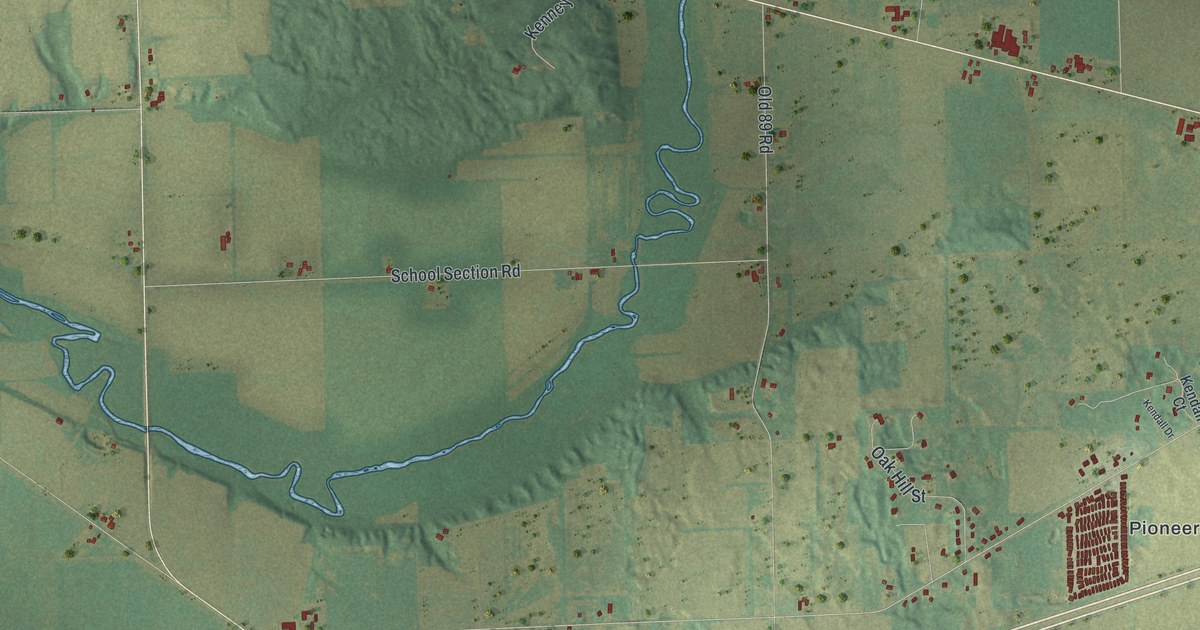 Map of Darien Town, Wisconsin in 2026