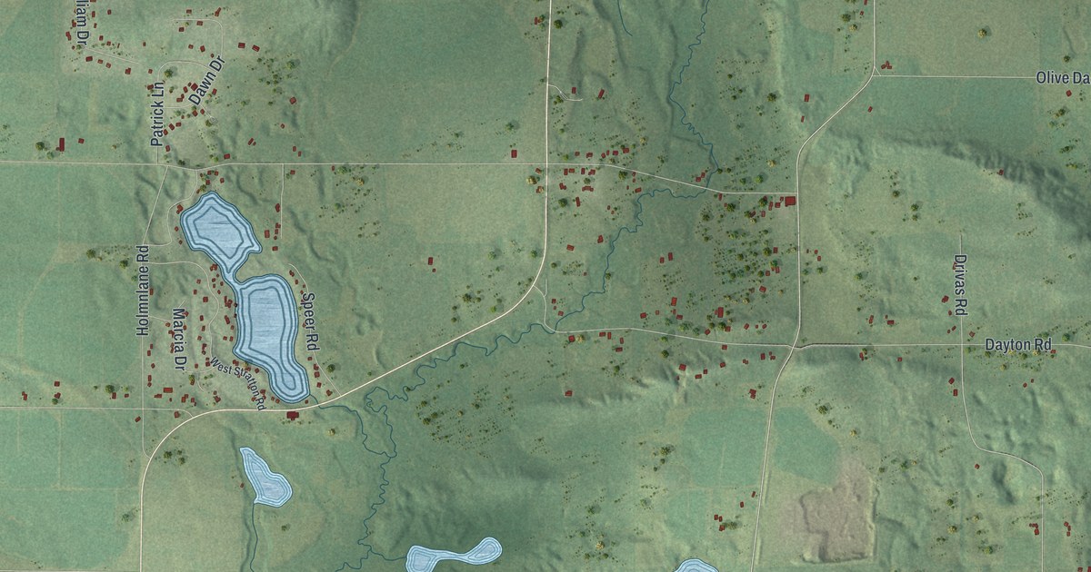 Map of Dayton, Waupaca County, Wisconsin in 2026