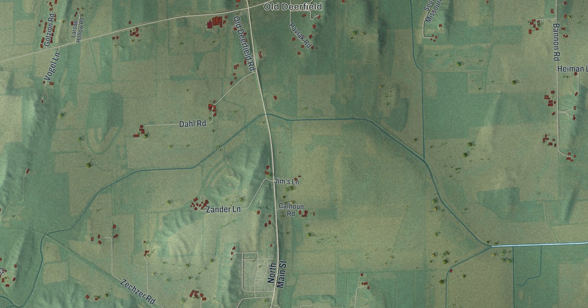 Map of Deerfield Town, Dane County, Wisconsin in 2026