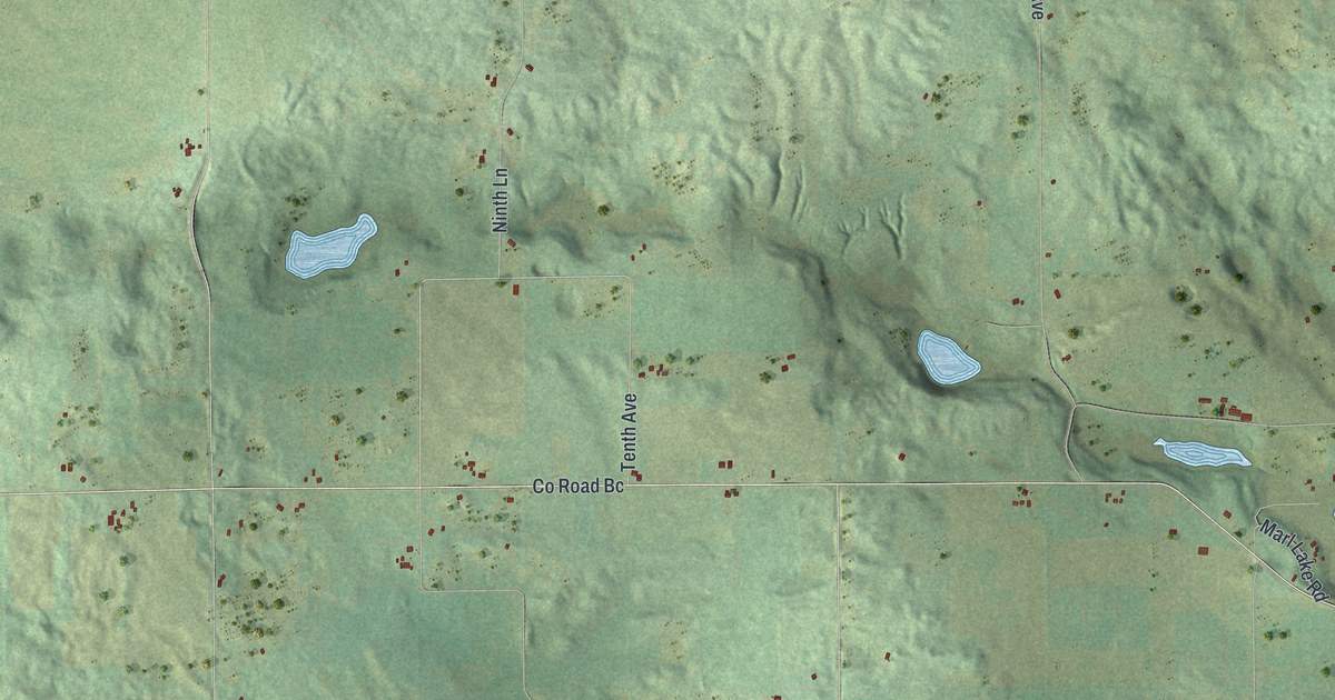 Map of Deerfield, Waushara County, Wisconsin in 2026