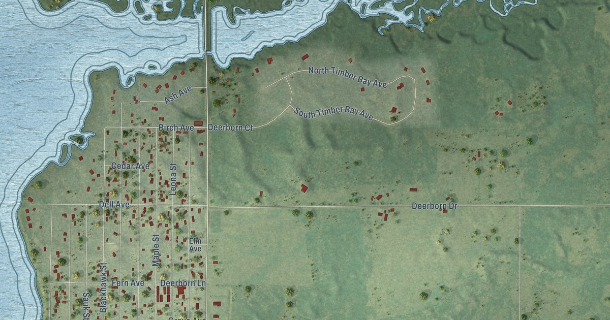Map of Dellwood, Wisconsin in 2026