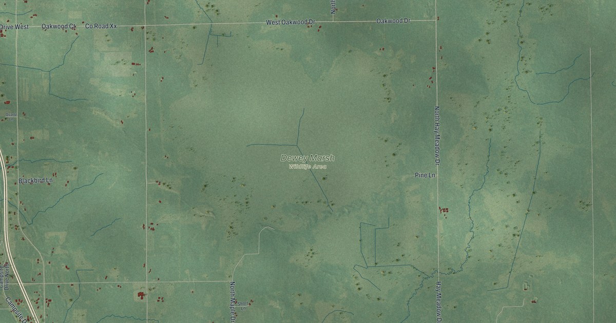 Map of Dewey, Portage County, Wisconsin in 2026