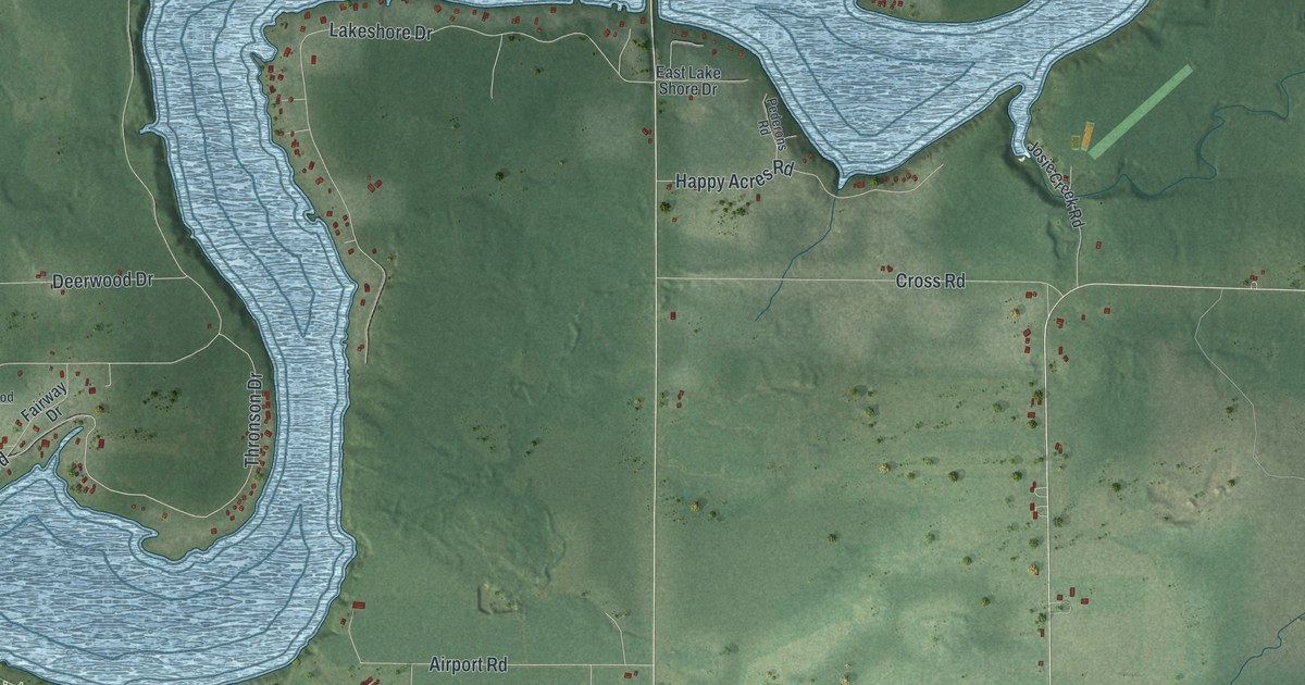 Map of Dewey, Rusk County, Wisconsin in 2026