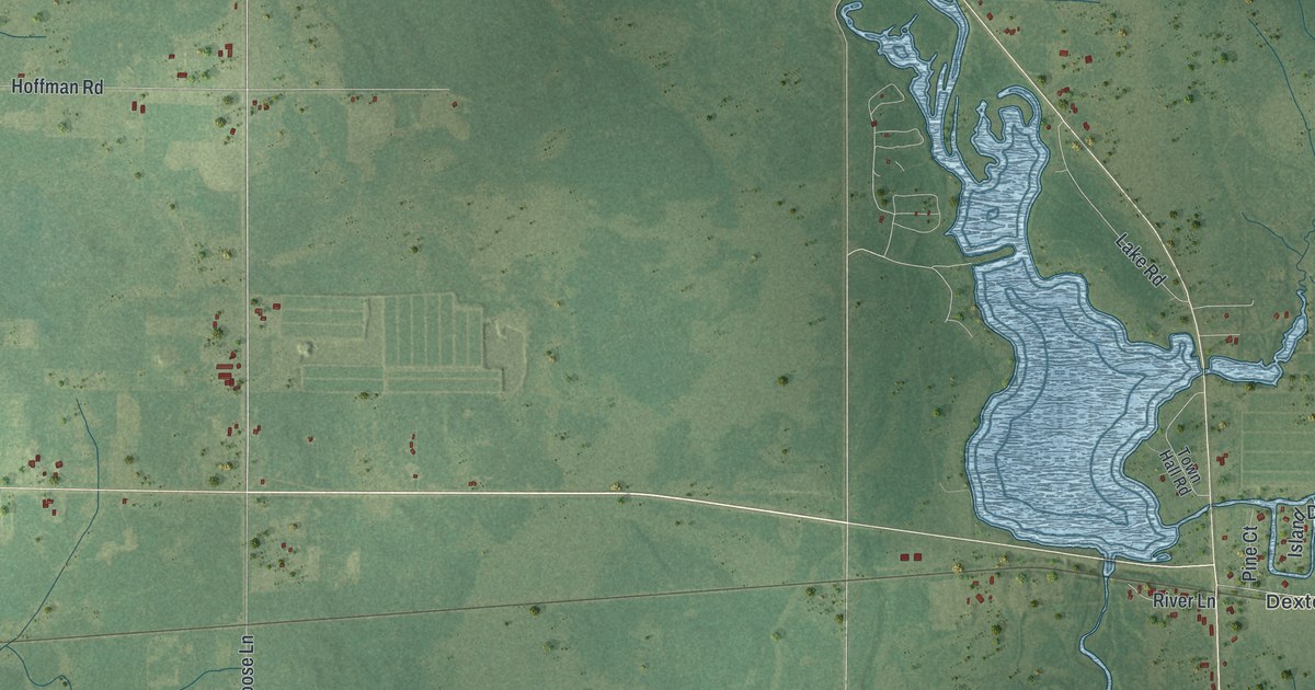 Map of Dexter, Wisconsin in 2026