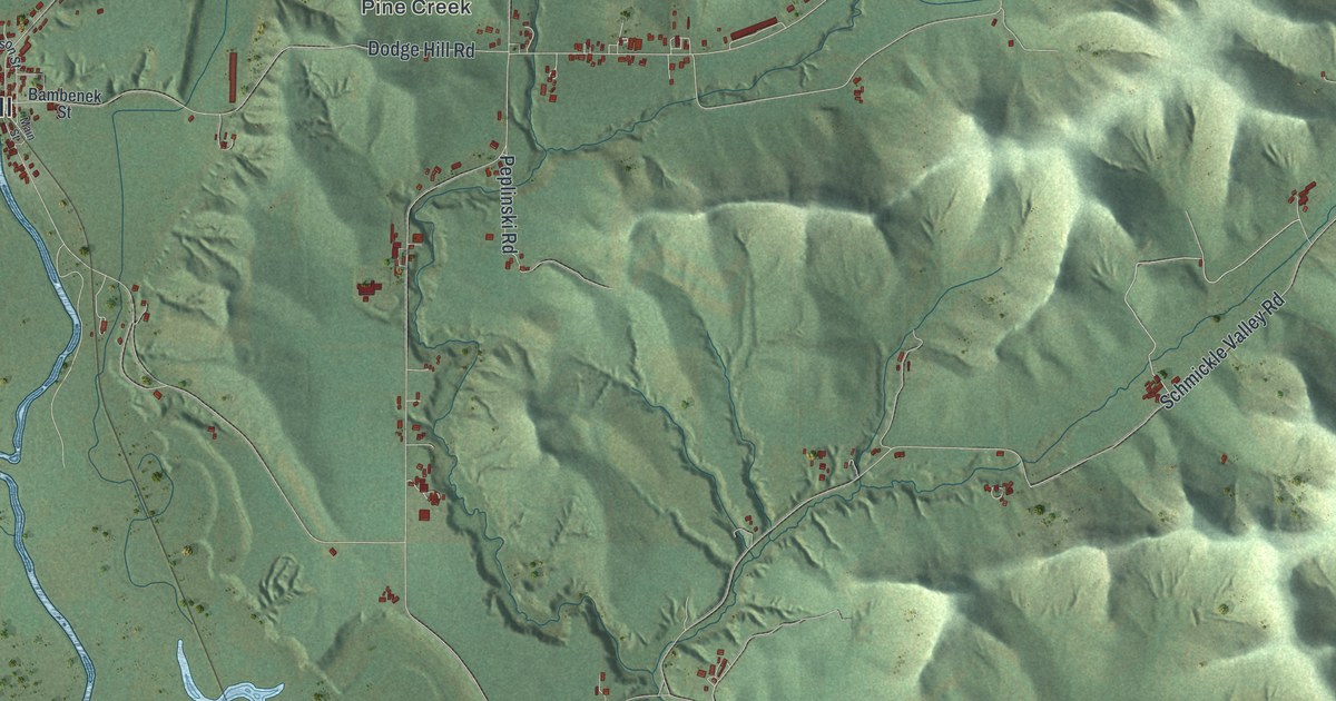 Map of Dodge, Wisconsin in 2026