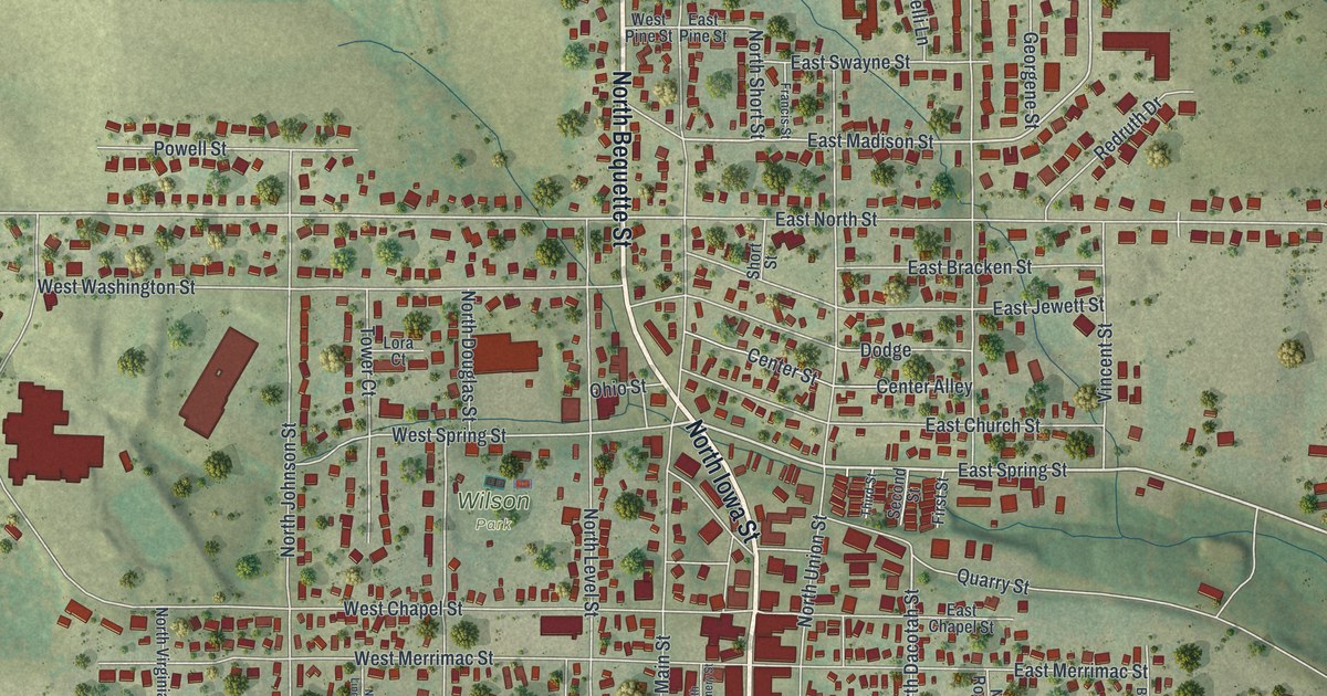 Map of Dodgeville City, Wisconsin in 2026