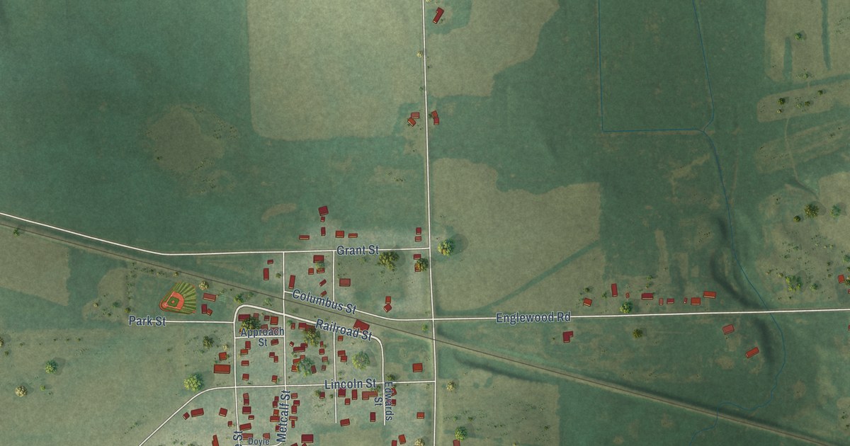 Map of Doylestown, Wisconsin in 2026