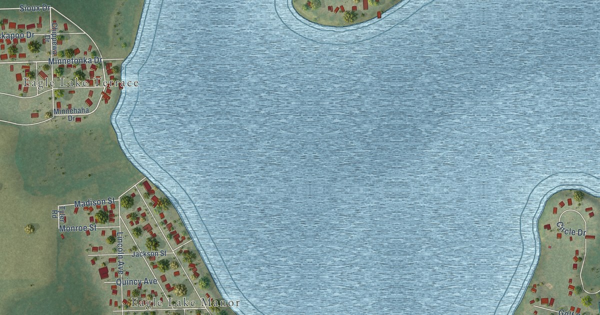 Map of Eagle Lake, Wisconsin in 2026