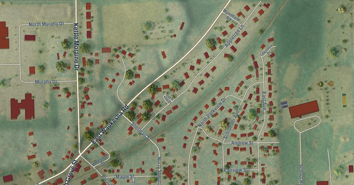 Map of Eagle, Waukesha County, Wisconsin in 2026