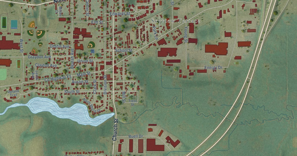 Map of East Troy, Wisconsin in 2026