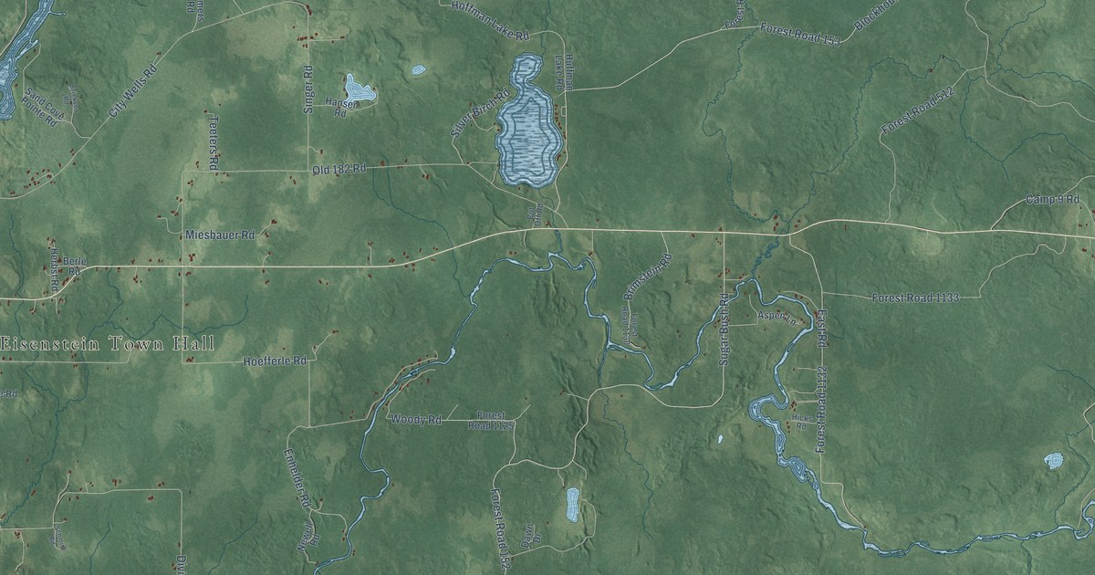Map of Eisenstein, Wisconsin in 2026