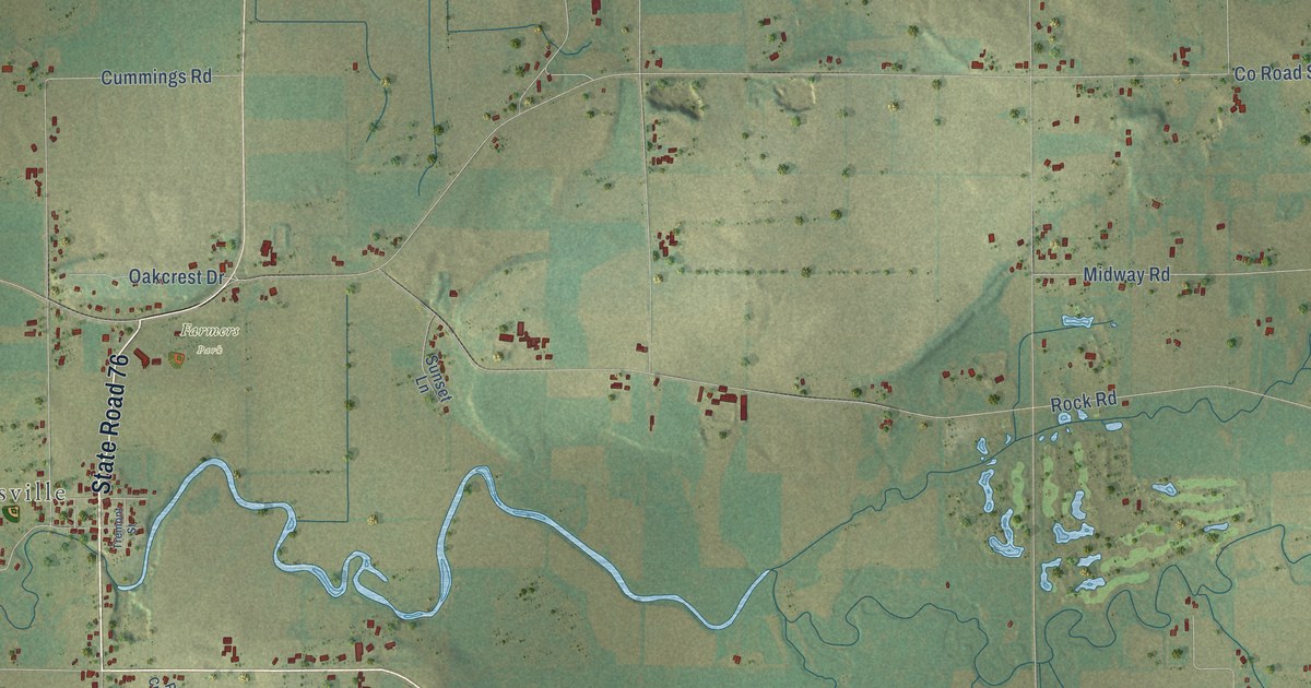 Map of Ellington, Wisconsin in 2026