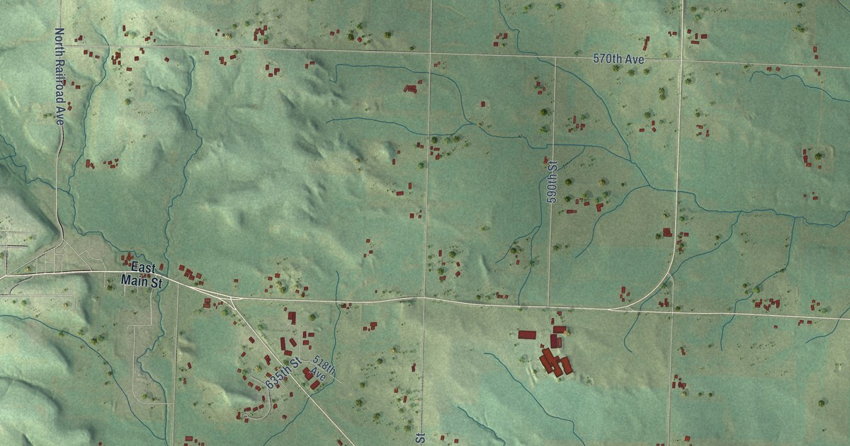Map of the Town of Ellsworth, Wisconsin in 2026